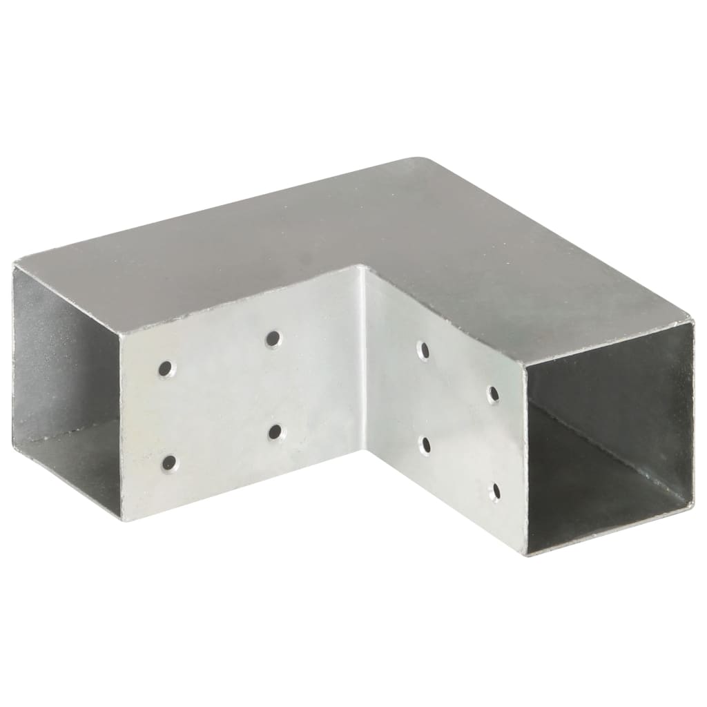 vidaXL Pfostenverbinder L-Form Verzinktes Metall 71 x 71 mm