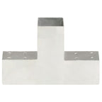 vidaXL Pfostenverbinder T-Form Verzinktes Metall 71 x 71 mm