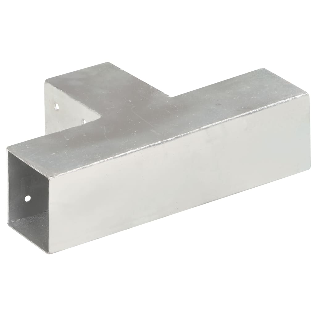 vidaXL Pfostenverbinder T-Form Verzinktes Metall 71 x 71 mm