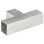 vidaXL Pfostenverbinder 4 Stk. T-Form Verzinktes Metall 71 x 71 mm