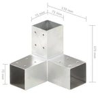 vidaXL Pfostenverbinder Y-Form Verzinktes Metall 71 x 71 mm
