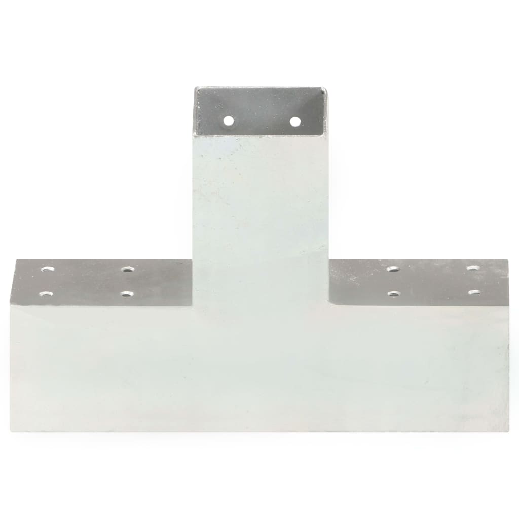 vidaXL Pfostenverbinder 4 Stk. X-Form Verzinktes Metall 71 x 71 mm