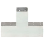 vidaXL Pfostenverbinder 4 Stk. X-Form Verzinktes Metall 71 x 71 mm