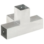 vidaXL Pfostenverbinder 4 Stk. X-Form Verzinktes Metall 71 x 71 mm