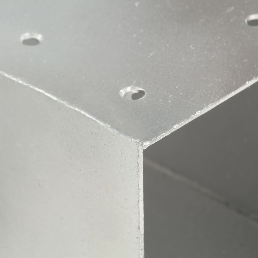 vidaXL Pfostenverbinder 4 Stk. X-Form Verzinktes Metall 71 x 71 mm