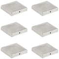 vidaXL Pfostenkappen 6 Stk. Pyramide Verzinktes Metall 101 x 101 mm