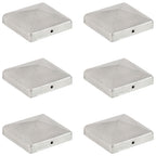 vidaXL Pfostenkappen 6 Stk. Pyramide Verzinktes Metall 101 x 101 mm