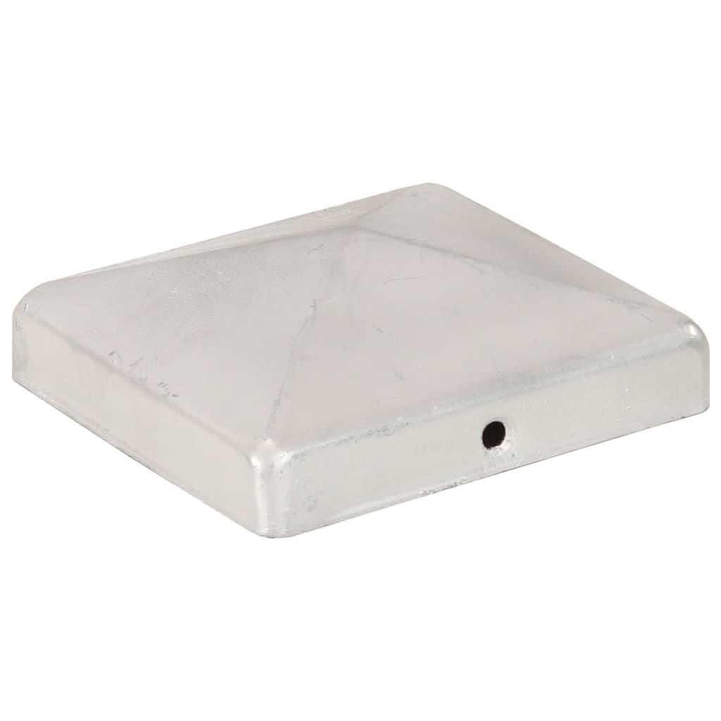 vidaXL Pfostenkappen 6 Stk. Pyramide Verzinktes Metall 101 x 101 mm