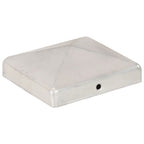 vidaXL Pfostenkappen 6 Stk. Pyramide Verzinktes Metall 101 x 101 mm