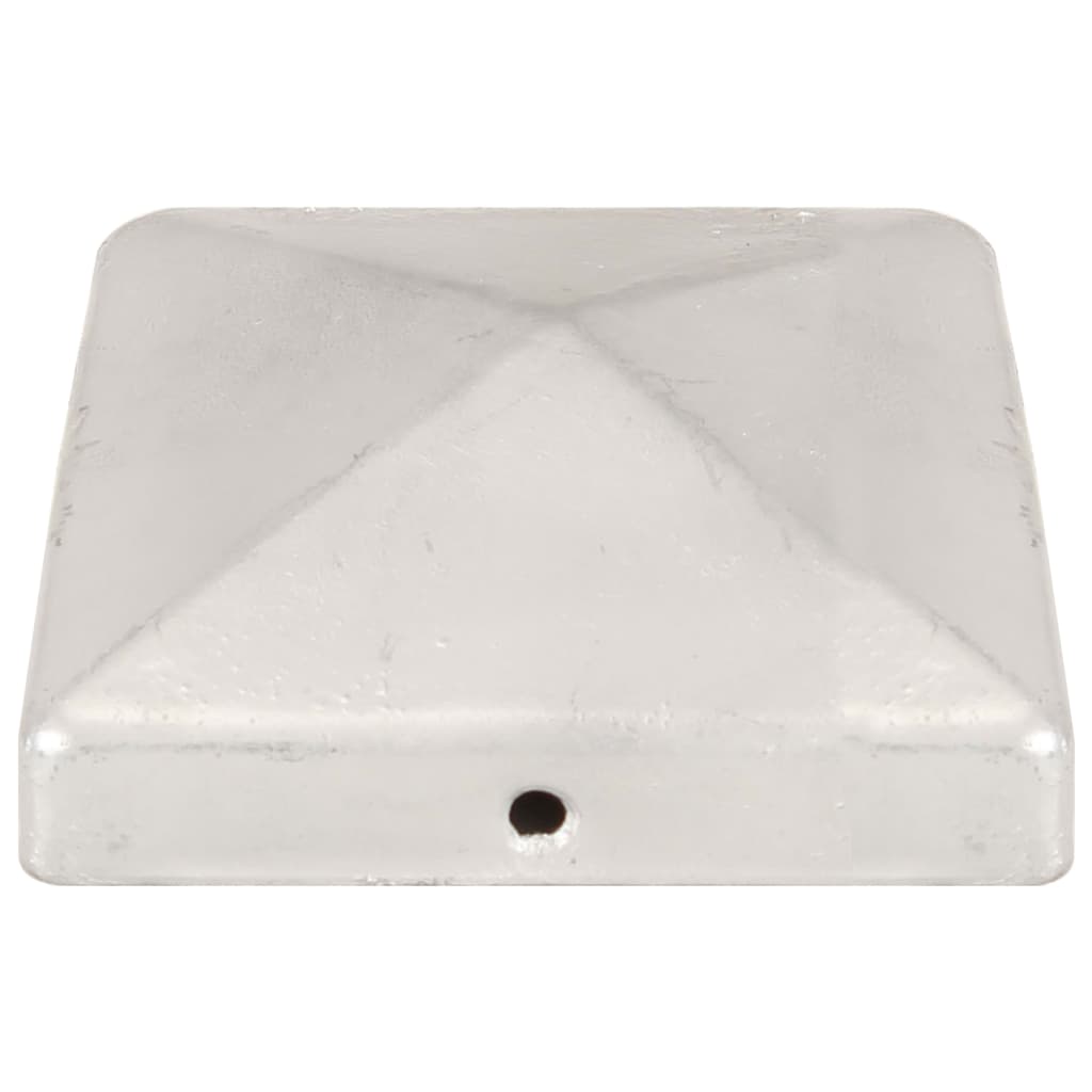 vidaXL Pfostenkappen 6 Stk. Pyramide Verzinktes Metall 101 x 101 mm