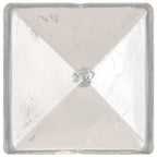 vidaXL Pfostenkappen 6 Stk. Pyramide Verzinktes Metall 101 x 101 mm