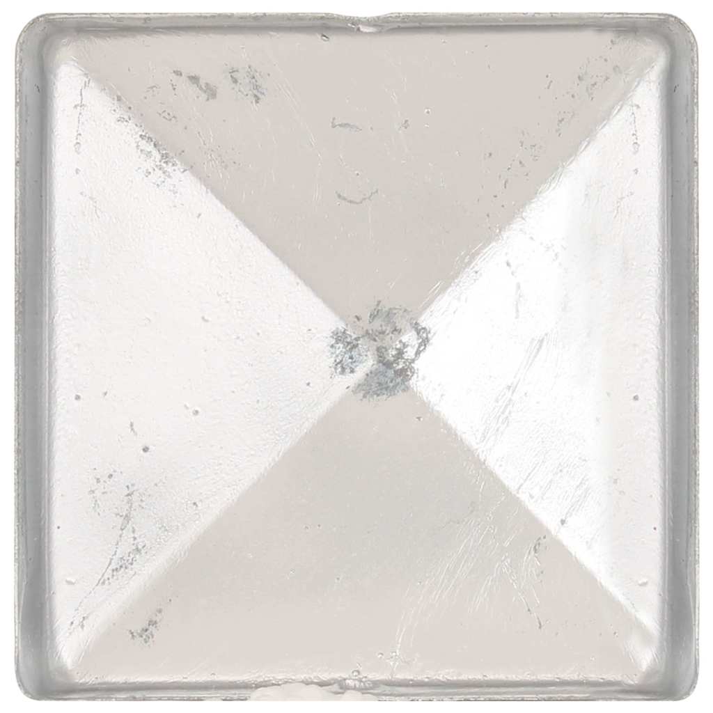 vidaXL Pfostenkappen 6 Stk. Pyramide Verzinktes Metall 101 x 101 mm