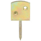 vidaXL Flechtzaunhalter 4 Stk. L-Form Verzinktes Metall