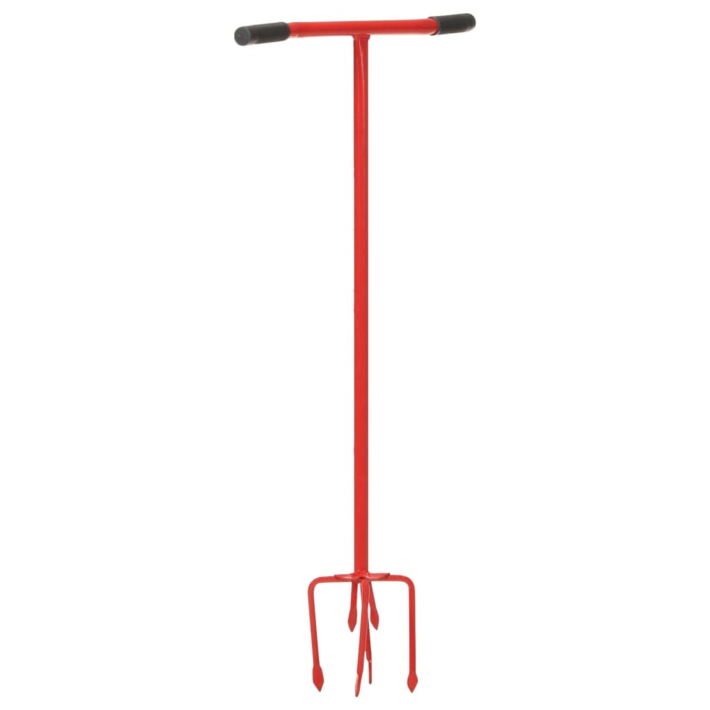 vidaXL Gartenkralle Rot Stahl