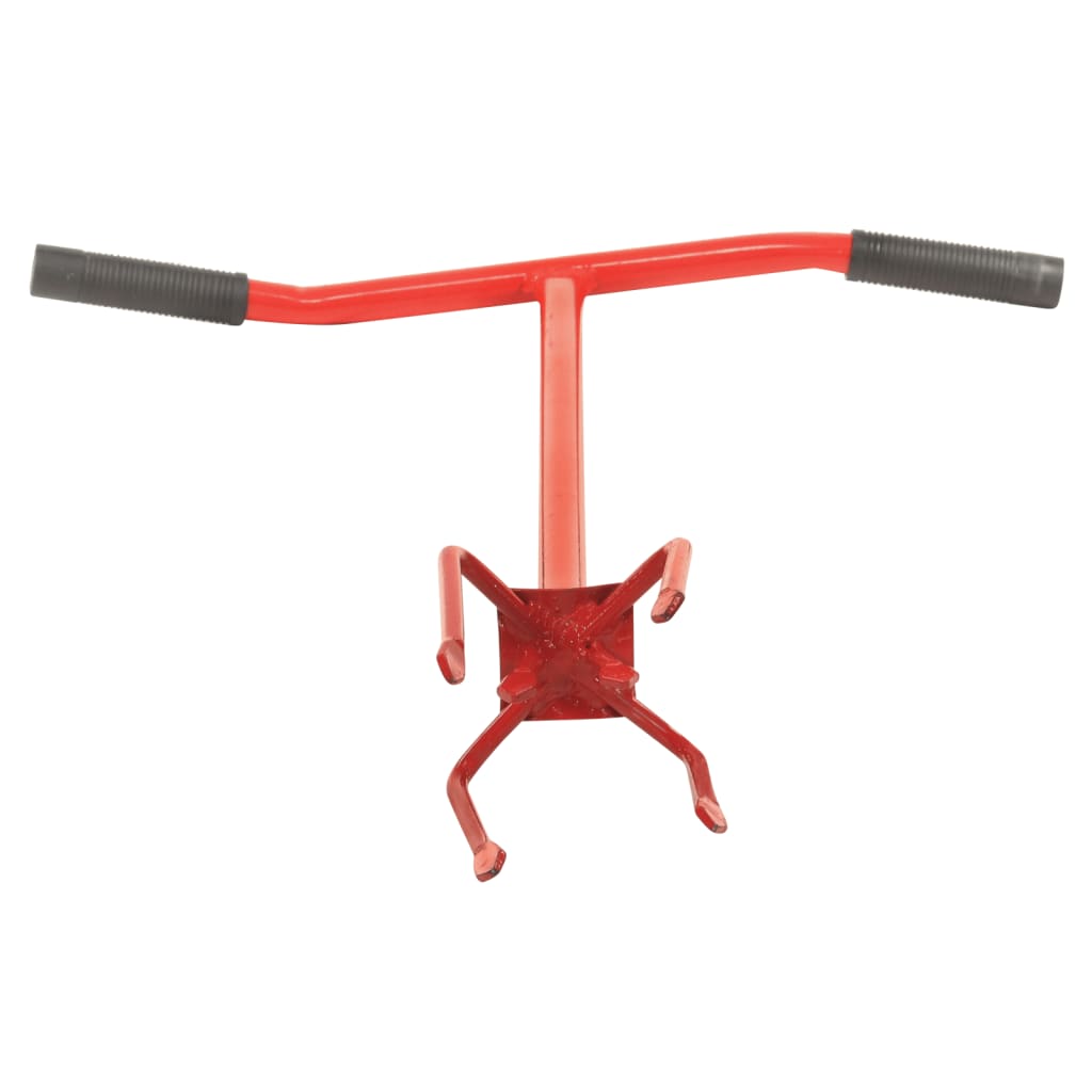 vidaXL Gartenkralle Rot Stahl