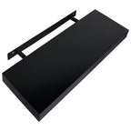 vidaXL Schweberegale 2 Stk. Schwarz 40x20x3,8 cm