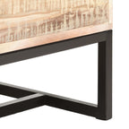 vidaXL Sideboard Weiß 73×30×75 cm Massivholz Akazie