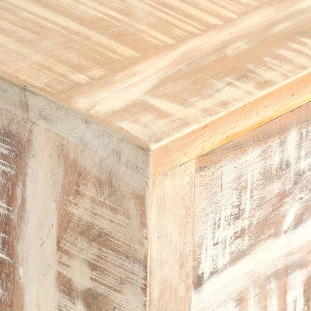 vidaXL Sideboard Weiß 73×30×75 cm Massivholz Akazie