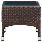 vidaXL Couchtisch Braun 60x40x36 cm Poly Rattan