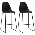 vidaXL 3-tlg. Bar-Set Kunststoff Schwarz