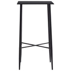vidaXL 5-tlg. Bar-Set Stoff Dunkelgrau
