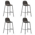 vidaXL 5-tlg. Bar-Set Stoff Dunkelgrau