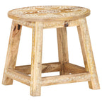 vidaXL Hocker Handbemalt 38×38×35 cm Mango Massivholz