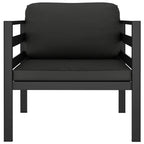 vidaXL Einzelsofa mit Kissen Aluminium Anthrazit