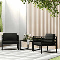 vidaXL Einzelsofa mit Kissen Aluminium Anthrazit