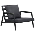 vidaXL 4-tlg. Outdoor-Lounge-Set mit Kissen Aluminium Dunkelgrau