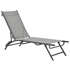 vidaXL Sonnenliegen 2 Stk. Textilene und Stahl