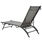 vidaXL Sonnenliegen 2 Stk. Textilene und Stahl