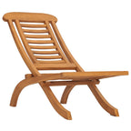vidaXL Gartenstuhl Klappbar Massivholz Teak
