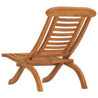 vidaXL Gartenstuhl Klappbar Massivholz Teak