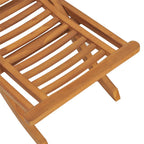 vidaXL Gartenstuhl Klappbar Massivholz Teak