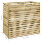 vidaXL Hochbeet 100×50×100 cm Imprägniertes Kiefernholz