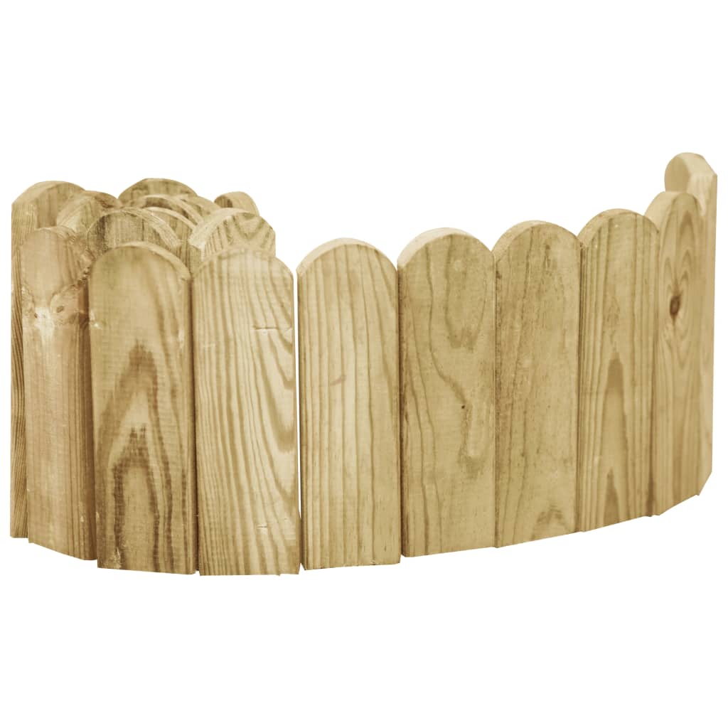 vidaXL Beeteinfassung Grün 120 cm Imprägniertes Kiefernholz
