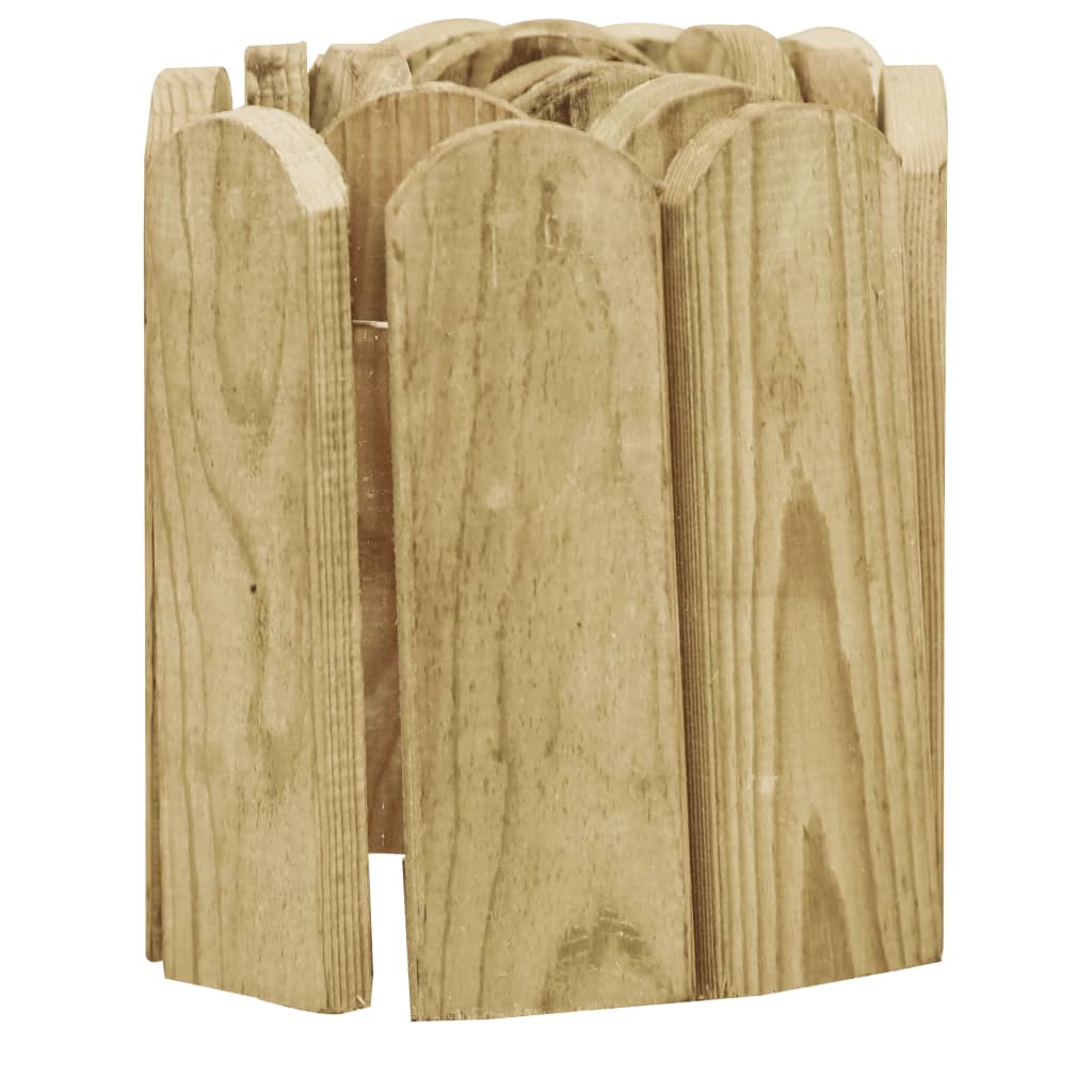 vidaXL Beeteinfassung Grün 120 cm Imprägniertes Kiefernholz