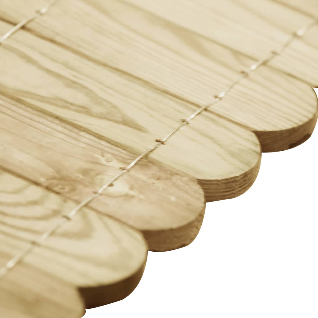 vidaXL Beeteinfassung Grün 120 cm Imprägniertes Kiefernholz