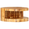 vidaXL Couchtisch Rund 65×30 cm Massivholz Akazie