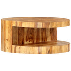 vidaXL Couchtisch Rund 65×30 cm Massivholz Akazie