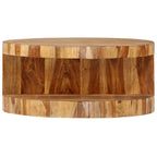 vidaXL Couchtisch Rund 65×30 cm Massivholz Akazie