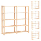 vidaXL Lagerregale 5 Böden 5 Stk. 170x38x170cm Massivholz Kiefer 500kg