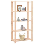 vidaXL Regale 5 Böden 2 Stk. 80×38×170 cm Kiefer Massivholz 250 kg