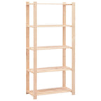 vidaXL Regale 5 Böden 2 Stk. 80×38×170 cm Kiefer Massivholz 250 kg