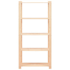 vidaXL Regale 5 Böden 2 Stk. 80×38×170 cm Kiefer Massivholz 250 kg