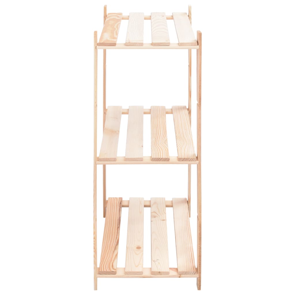 vidaXL Lagerregale 3 Böden 2 Stk. 80x38x90cm Massivholz Kiefer 150kg