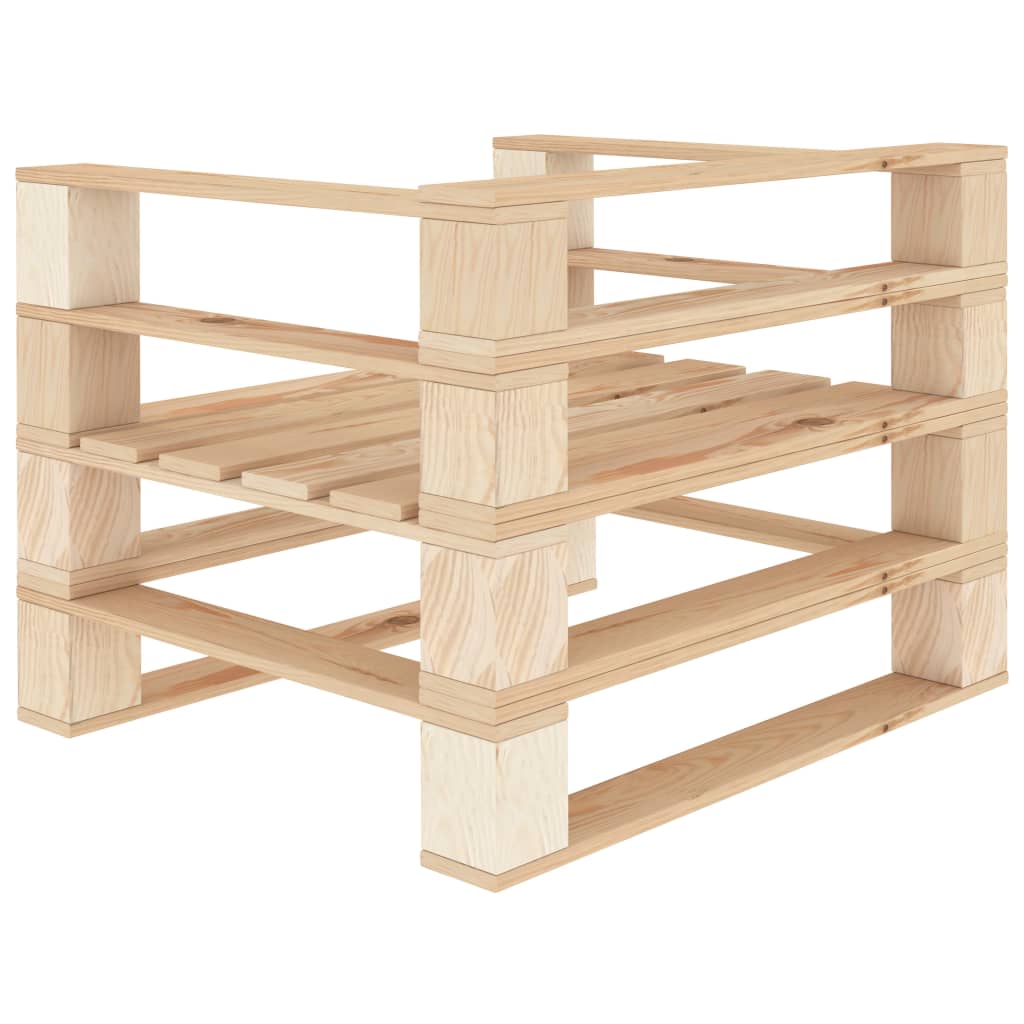vidaXL Paletten-Sessel Holz