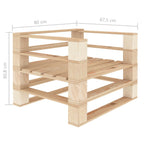 vidaXL Paletten-Sessel Holz