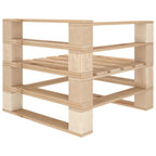 vidaXL Garten-Ecksofa aus Paletten Holz